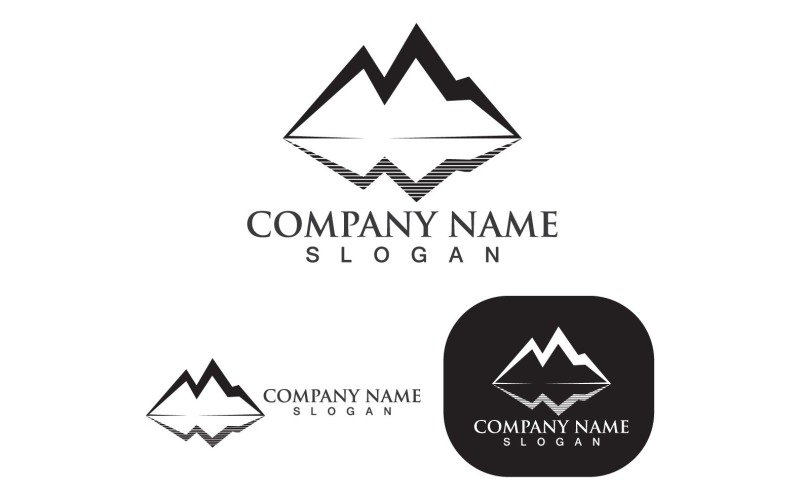 Mountain Logo Vector Illustration Design V5 Logo Template