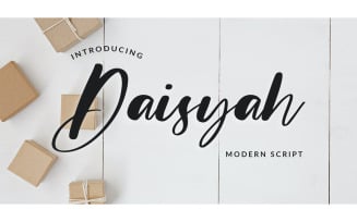 Daisyah Modern Script Font - Daisyah Modern Script Font