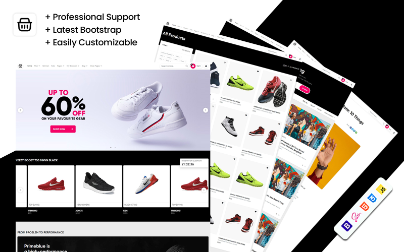ebasket - eCommerce Website Bootstrap Template Website Template