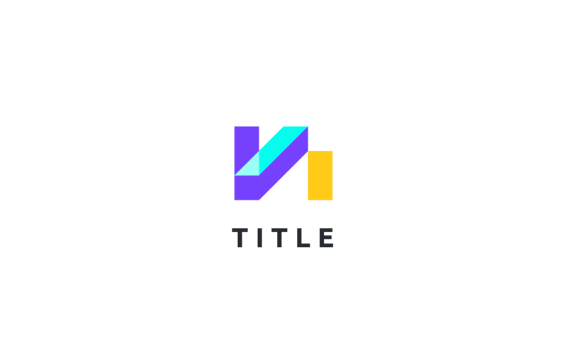 Minimal Diverse N Translucent Tech Monogram Logo Logo Template