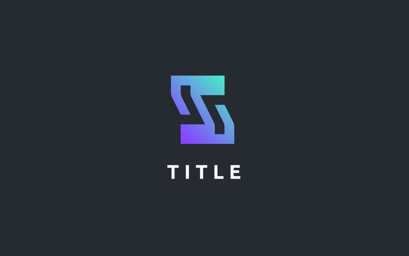 Minimal Diverse S Tech Shade Letterform Logo Logo Template