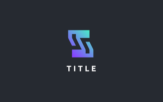 Minimal Diverse S Tech Shade Letterform Logo