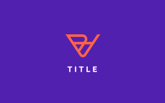 Minimal Diverse V Line Tech Letterform Logo