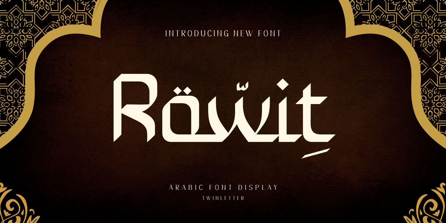 Rowit is premium Arabic style font