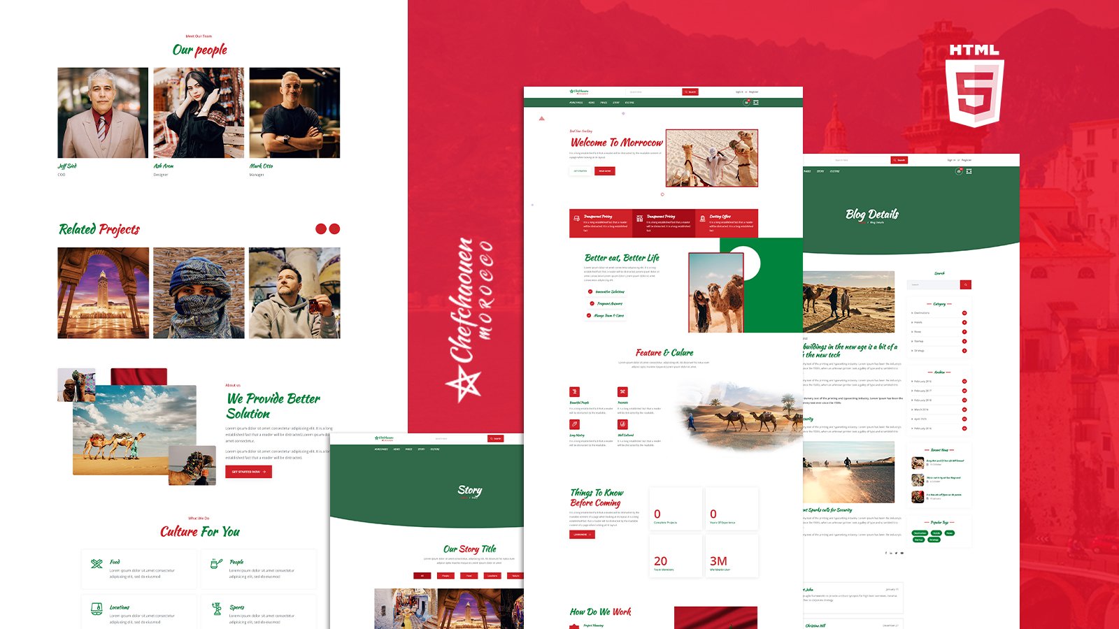 Template #243690 Morocco Culture Webdesign Template - Logo template Preview