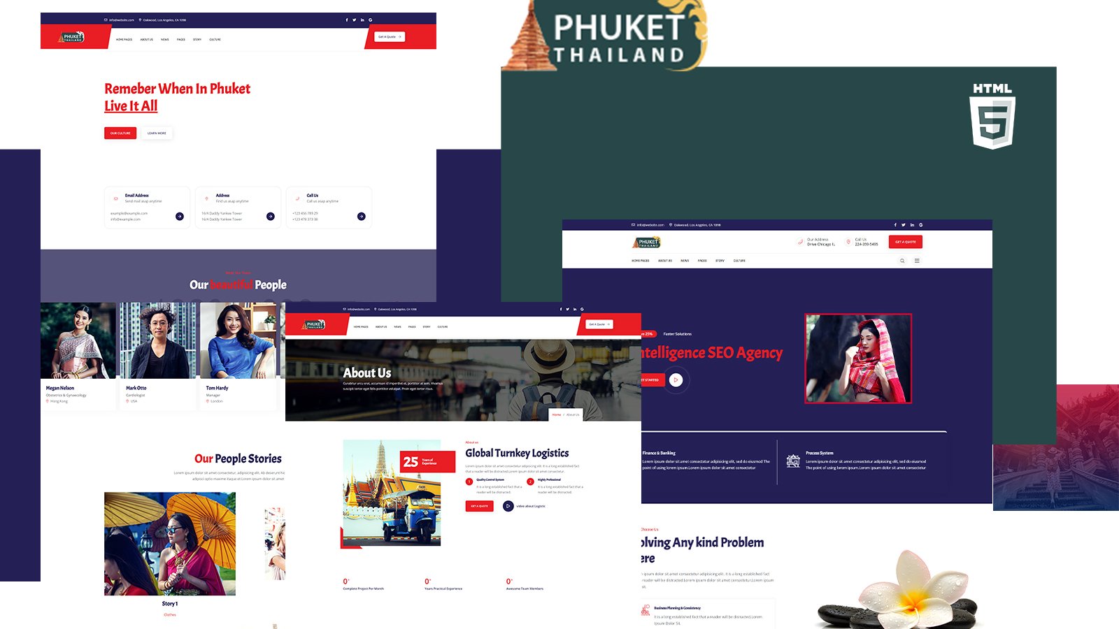 Kit Graphique #243693 Phuket Asie Divers Modles Web - Logo template Preview