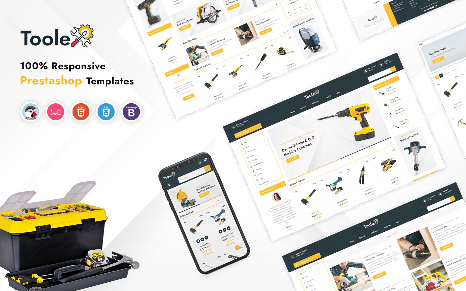 Template #243697 Electronic Tools Webdesign Template - Logo template Preview