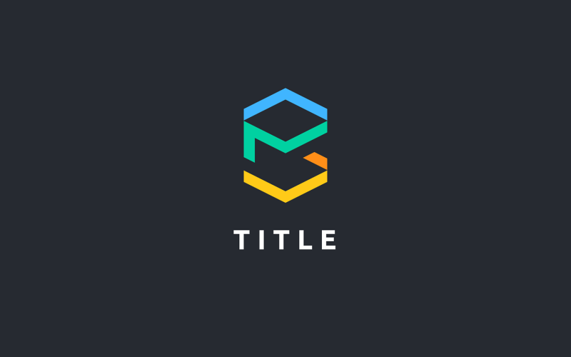 Diverse Blockchain B Fragment Colorful App Fintech Logo Logo Template