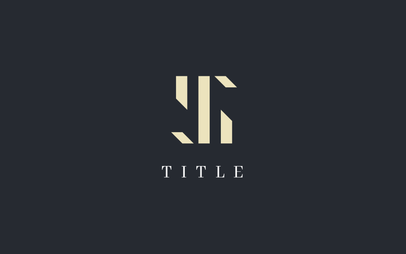 Luxury Modernity S Letterform Edgy Golden Logo Logo Template