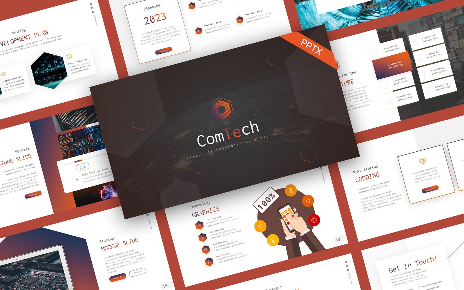 Template #243737 Communication Computer Webdesign Template - Logo template Preview