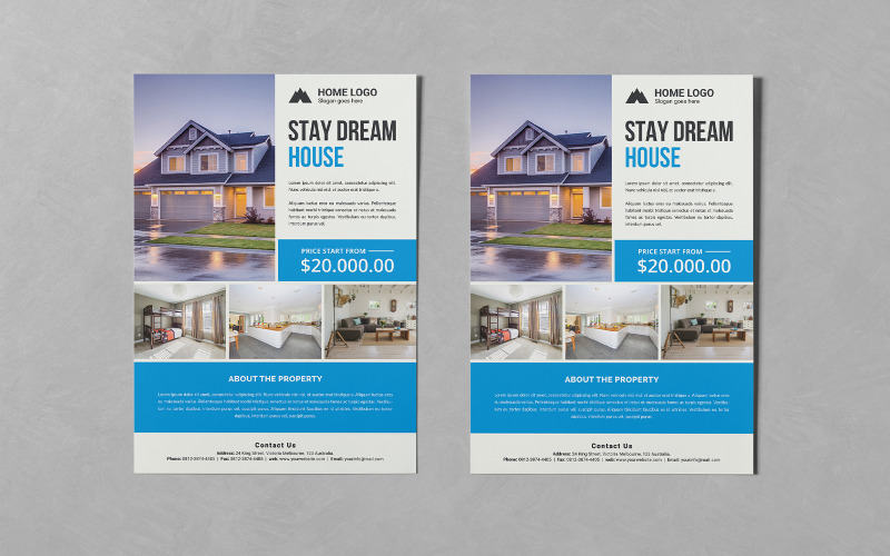 Real Estate Flyer PSD Templates Corporate Identity