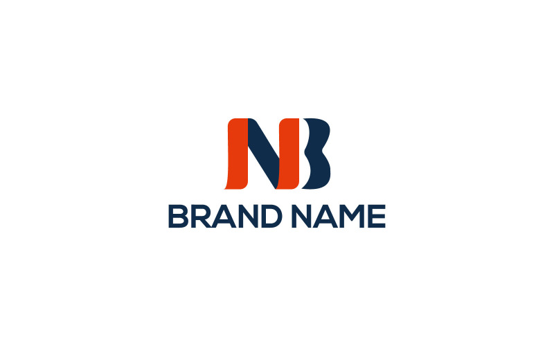 BN letter logo design template Logo Template