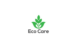 Eco Care logo design template