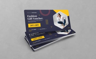 Fashion Gift Voucher Discount PSD Templates