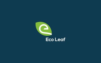 Leaf logo design template