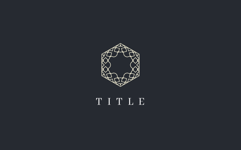 Luxury Modernity Abstract Intricate Line Golden Logo Logo Template