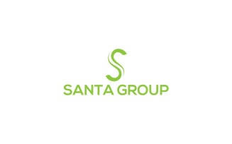 Santa Group S letter logo design template