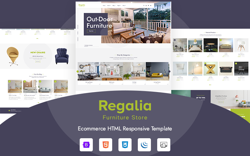 Regalia Furniture Store - eСommerce Template