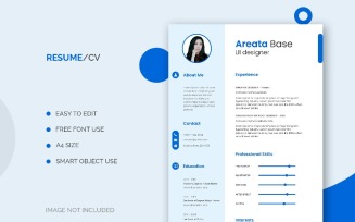 Lorem - Modern && Clean UI Designer Resume/CV PSD Template