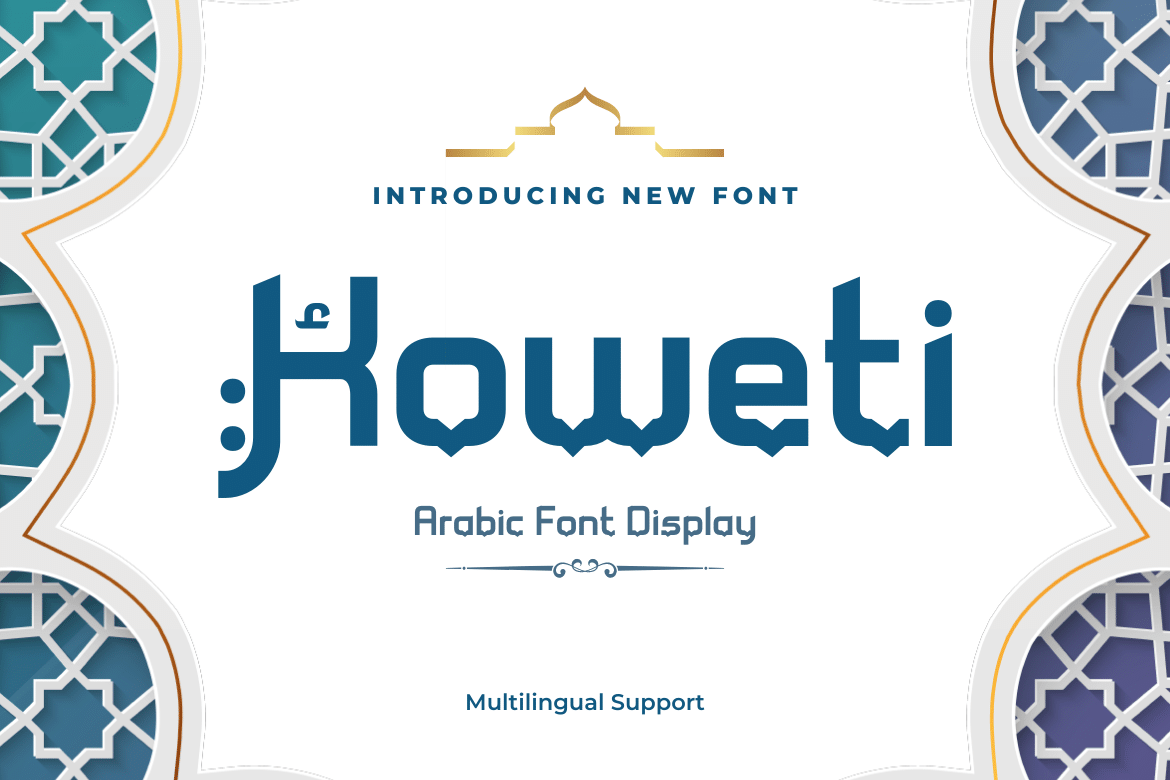 Koweti is a premium Arabic style font