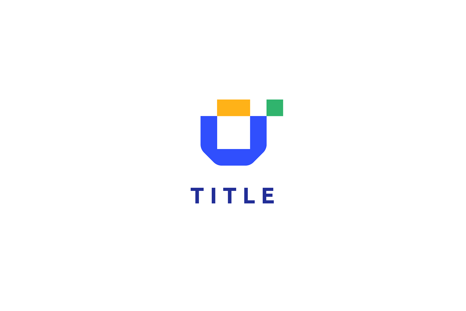Contemporary Lite UI Tech Data Flat Logo