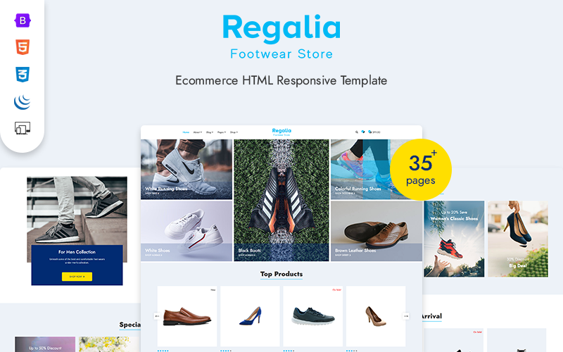 Regalia Footwear Store - eСommerce Website template