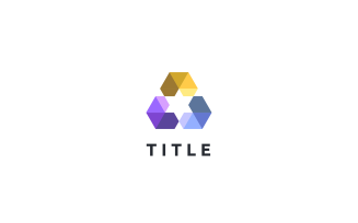 Contemporary Lite Abstract Blockchain Tech Fintech Crypto Logo