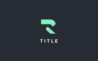 Contemporary Lite Sense R Tech Fintech Data Logo