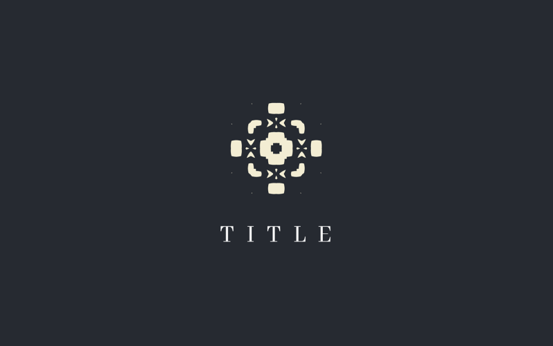 Elegant Lite Gothic Abstract Golden Logo Logo Template