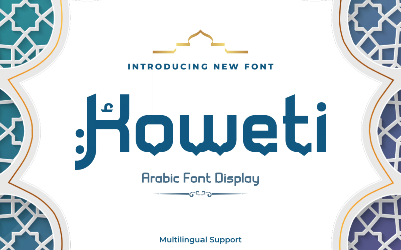 Koweti is a premium Arabic style font Font