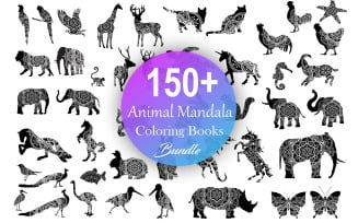 Animal Mandala Coloring Books Bundle