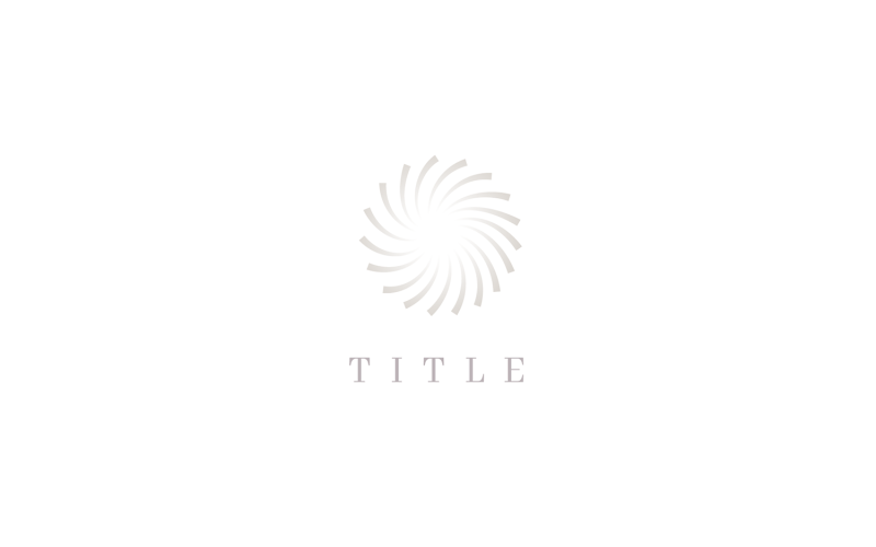 Luxury Lite Sense Hotel Cafe Swirl Resort Logo Logo Template