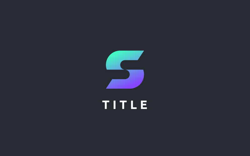 Modern Lite Sense S Shade Fintech Playful Logo Logo Template