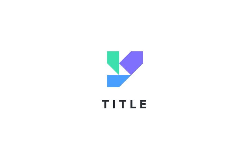 Modern Lite Sense Y Flat Tech Fintech Logo Logo Template