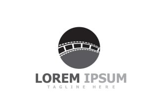 Film Strip Movie Video Logo V11