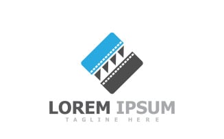 Film Strip Movie Video Logo V12