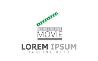 Film Strip Movie Video Logo V15
