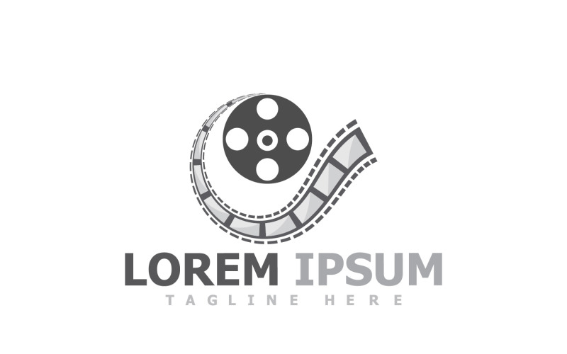 Film Strip Movie Video Logo V22 Logo Template