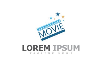 Film Strip Movie Video Logo V24