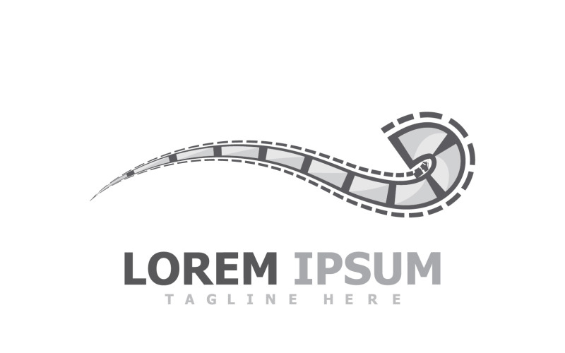 Film Strip Movie Video Logo V27 Logo Template