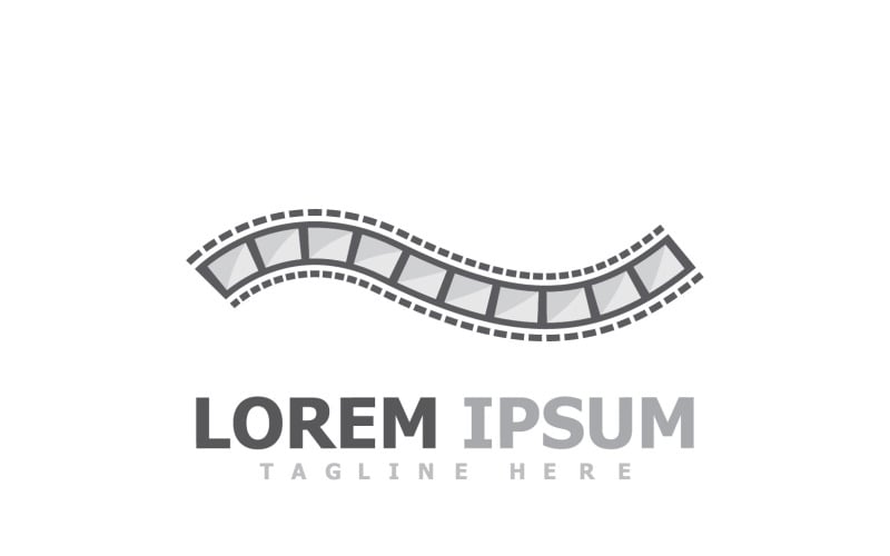 Film Strip Movie Video Logo V28 Logo Template