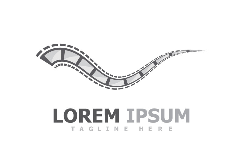 Film Strip Movie Video Logo V29 Logo Template