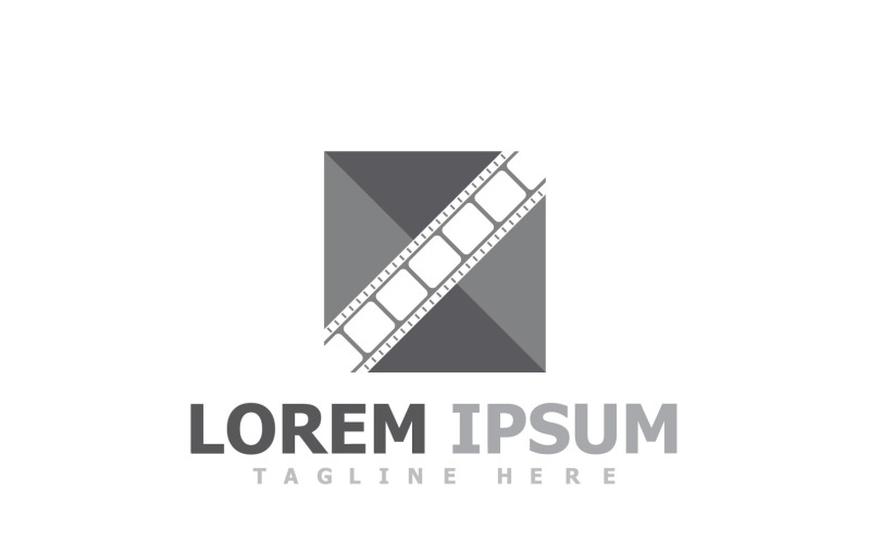 Film Strip Movie Video Logo V6 Logo Template