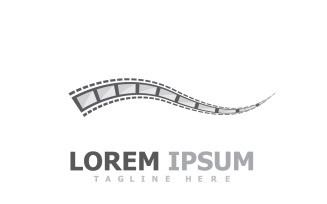 Film Strip Movie Video Logo V8