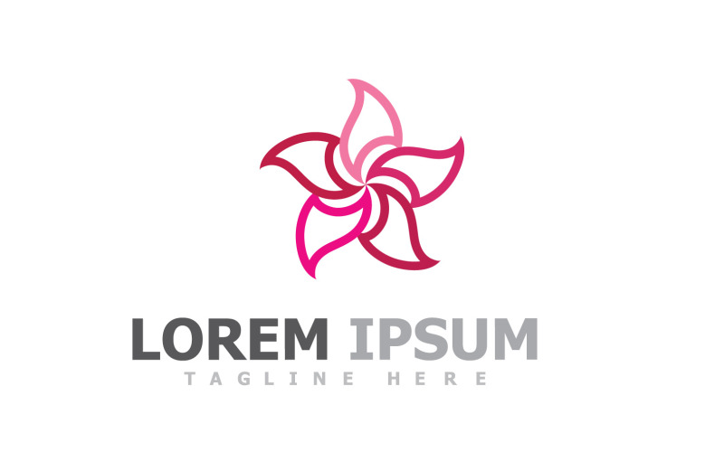 Flower Design Elements Logo V6 Logo Template