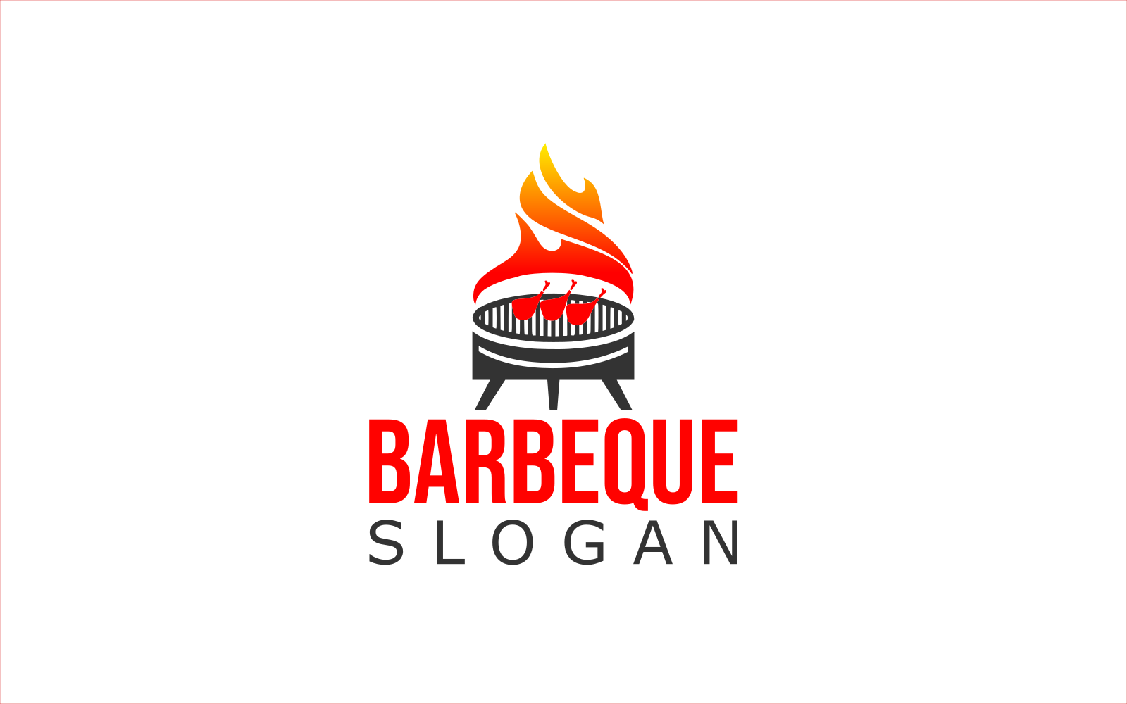Barbeque Custom Design Logo Template