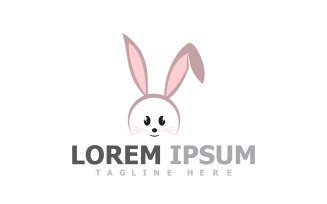 Rabbit Template Animal Logo V4
