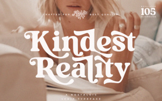 Kindest Reality | A Nostalgic Serif Typeface Fonts