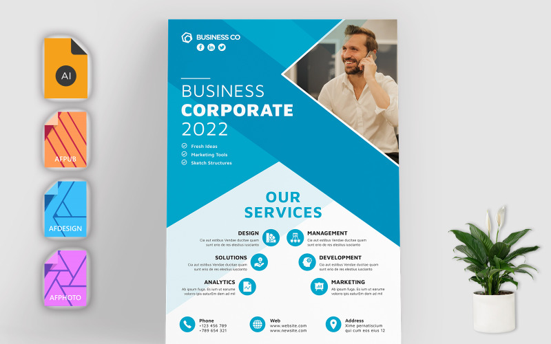 Multipurpose Professional Business Corporate Flyer Corporate Identity