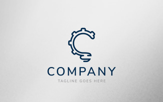 Bulb Gear Logo Template Design